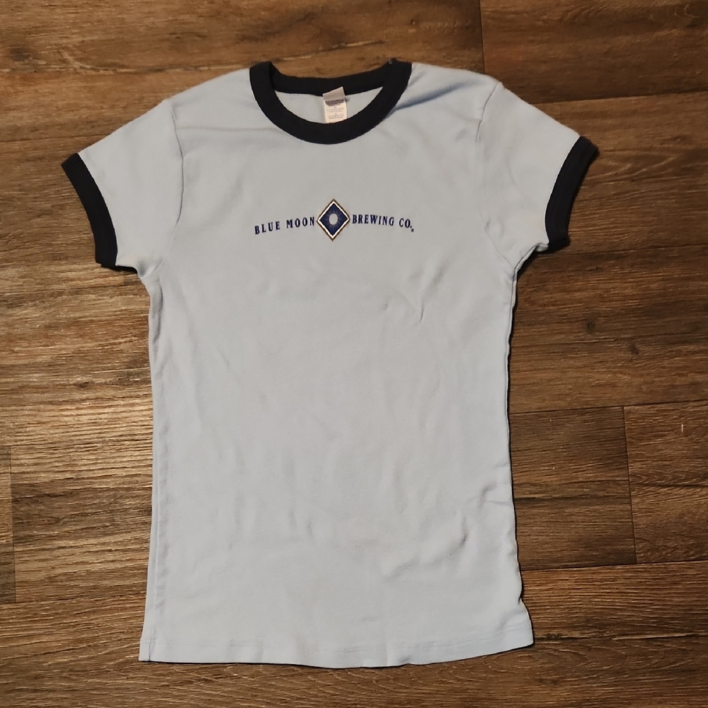 Blue Moon Brewing Co. Junior's Short Sleeve Tee - Size Large Junior